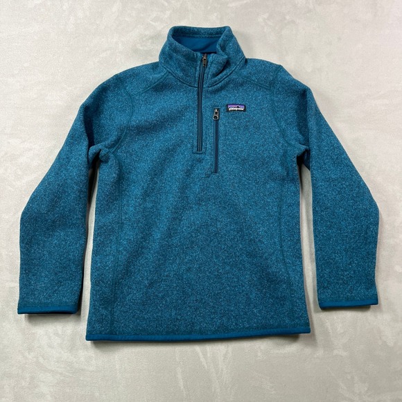 Patagonia Jackets & Blazers - Patagonia Better Sweater 1/4 Quarter Zip Pullover Women‎ M Blue Fleece Outdoor
